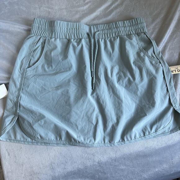 Avalanche Skort Womens Medium Green Nylon Blend Drawstring Elastic Waist Size L - Picture 1 of 7